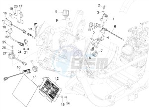 MEDLEY 150 4T IE ABS E3 2020 (APAC) drawing Voltage Regulators - Electronic Control Units (ecu) - H.T. Coil