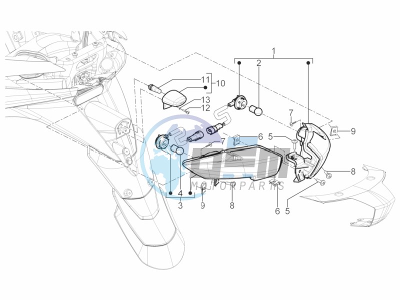 Rear headlamps - Turn signal lamps