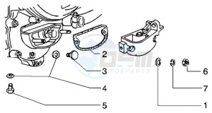 PX 150 E U.S.A. drawing Gear selector fasteners