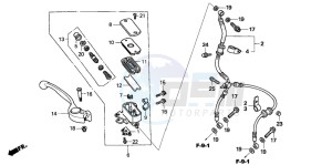 CBR600RR drawing FR. BRAKE MASTER CYLINDER (CBR600RR5/6)