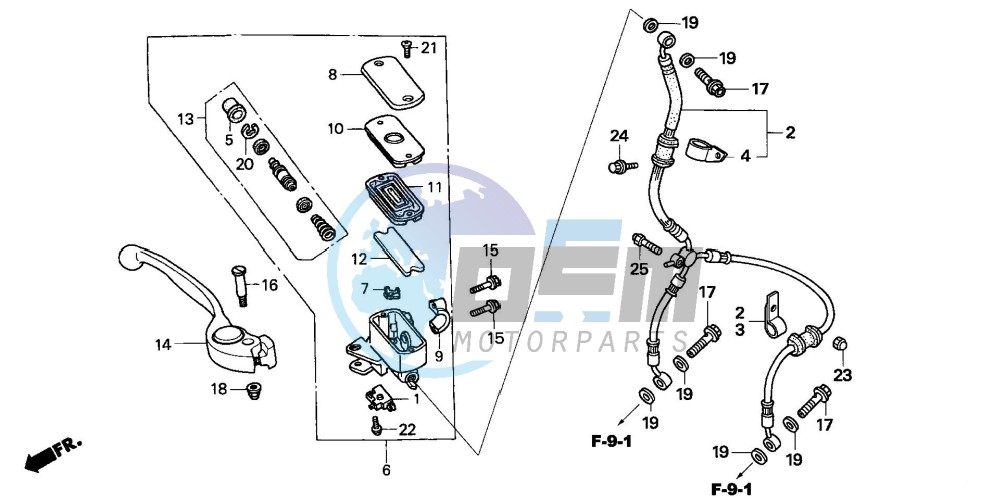 FR. BRAKE MASTER CYLINDER (CBR600RR5/6)