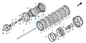 GL1800 drawing CLUTCH (GL1800A4/A5)(GL18 006/7/8)