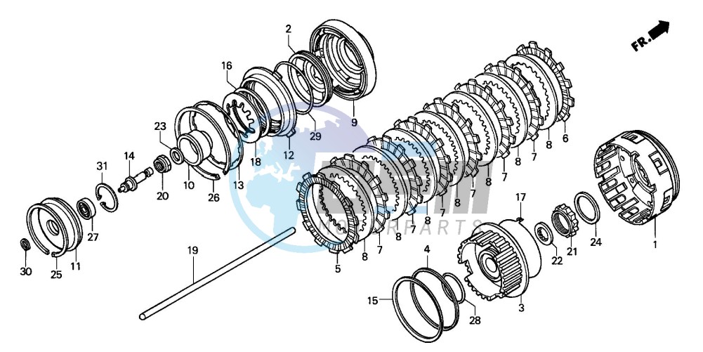 CLUTCH (GL1800A4/A5)(GL18 006/7/8)