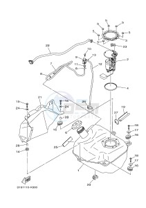 YFM700FWBD YFM70KPSJ KODIAK 700 EPS SPECIAL EDITION (B32D) drawing FUEL TANK