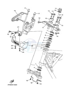 YB125 (2CSA) drawing STEERING