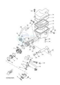 YZF-R125 R125 (5D78 5D78 5D78 5D78) drawing INTAKE