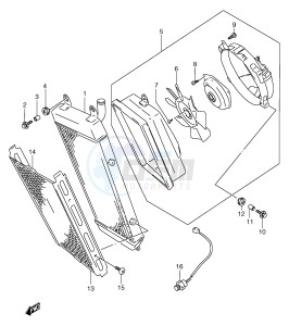 VZ800 (E2) MARAUDER drawing RADIATOR