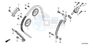 CBR600FB drawing CAM CHAIN/ TENSIONER