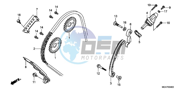 CAM CHAIN/ TENSIONER