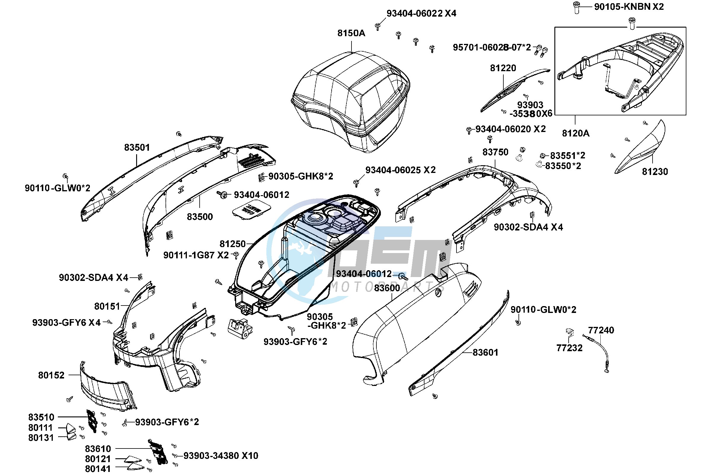 Body Cover - Luggage  Box