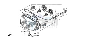 ST1100 drawing HEADLIGHT