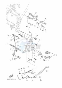 XTZ690D-B TENERE 700 (BW35) drawing STAND & FOOTREST