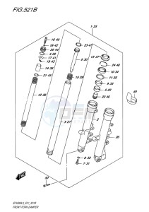 SFV 650 ABS GLADIUS EU drawing FRONT FORK DAMPER