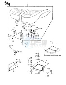 KZ 550 A (A1-A2) drawing SEAT_SEAT COVERS -- 80-81 A1_A2- -