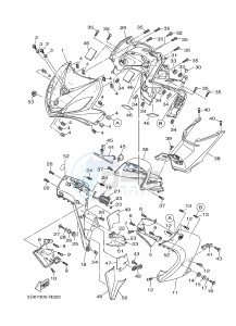 T135 T135FI CRYPTON X (5D67) drawing LEG SHIELD