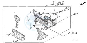 SCV100F9 Turkey - (TU) drawing REAR COMBINATION LIGHT