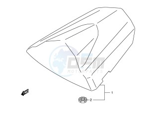 GSX-R600 (E2) drawing SEAT TAIL BOX (GSX-R600K4 U2K4 U3K4)