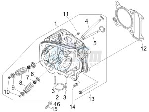 Sprint 50 4T 2V 25 kmh (EMEA) drawing Head unit - Valve