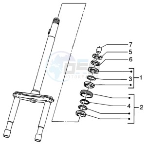 NRG 50 MC3 DD drawing Steering bearing ball tracks