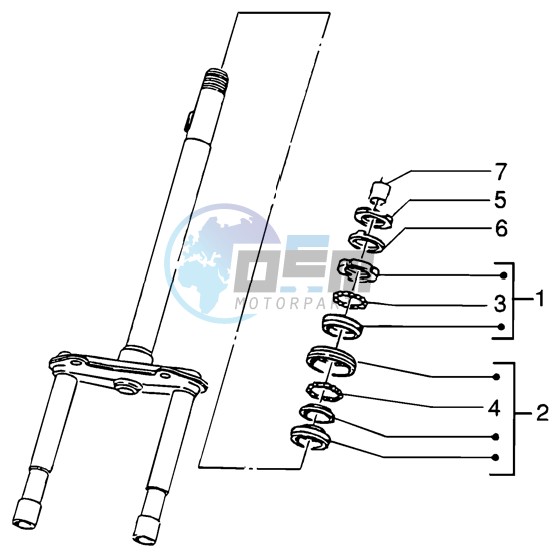 Steering bearing ball tracks