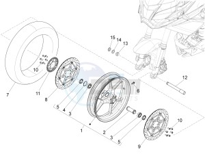 ETV Caponord 1200 drawing Front wheel