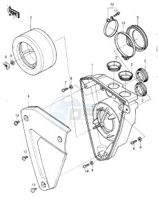 KX 250 A [KX250] (A6-A7) [KX250] drawing AIR CLEANER