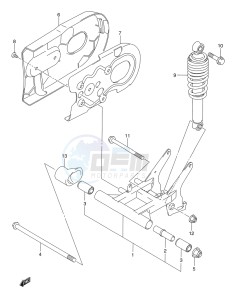 LT-Z50Z drawing REAR SWINGINGARM