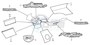 XL600V TRANSALP drawing STRIPE/MARK (2)