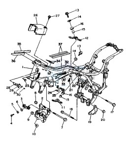 XV VIRAGO 750 drawing FRAME