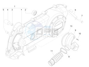 LX 50 4T-4V drawing Crankcase cover and cooling