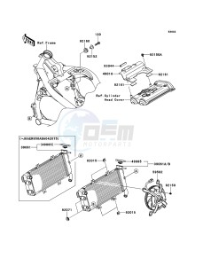 ER-6n ABS ER650B6F GB XX (EU ME A(FRICA) drawing Radiator