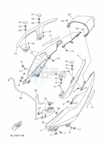 YP125RA XMAX 125 ABS (BL24) drawing SIDE COVER