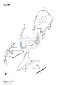 GSF650 (E21) Bandit drawing COWLING BODY (GSF650SUL1 E21)