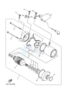 YFM700R (BMD6) drawing STARTING MOTOR