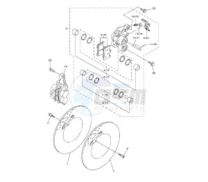 FZ8-N 800 drawing FRONT BRAKE CALIPER