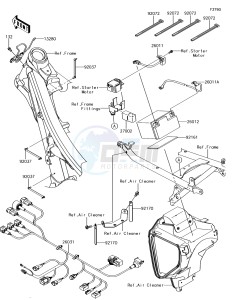 KLX450R KLX450AJF EU drawing Chassis Electrical Equipment