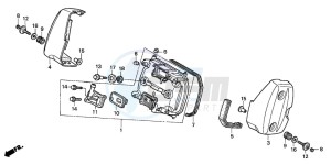 VT125C2 drawing CYLINDER HEAD COVER (FRONT)