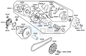 PEOPLE S 300 I drawing Transmission  Pulley