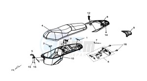 SYMPHONY ST 50 drawing BUDDY SEAT - HELMET BOX - CARRIER