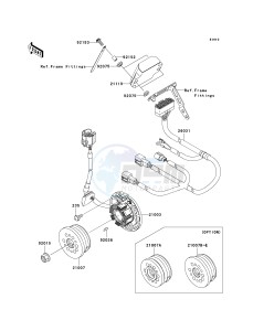 KX 250 R (R6F-R7F) R7F drawing GENERATOR