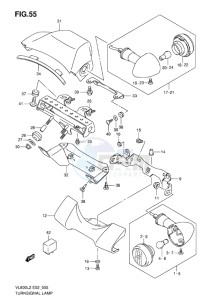 VL800 INTRUDER EU drawing TURNSIGNAL LAMP