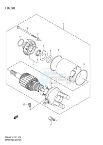 AN400 (E2) Burgman drawing STARTING MOTOR