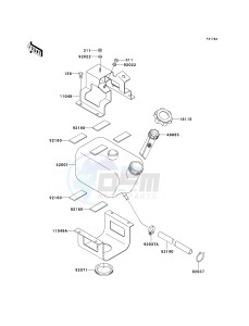 JS 750 B [750 SXI] (B1-B3 B3 CAN ONLY) [750 SXI] drawing OIL TANK-- JT750-B2_B3- -