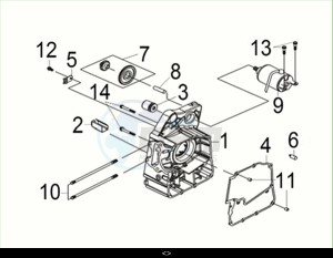 CRUISYM a 300 (LV30W3-EU) (M3) drawing R. CRANK CASE COMP