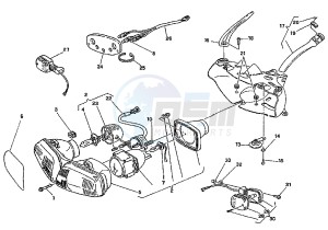 MITO EV 6 MARCE 125 drawing HEADLIGHT