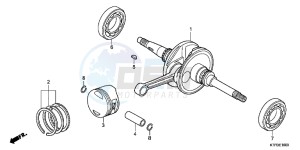 SH125B drawing CRANKSHAFT/ PI STON