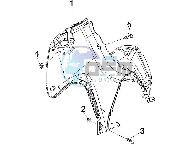 Front glove-box - Knee-guard panel