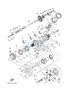 YXZ1000ETS YXZ10YESKS (B5H3) drawing CRANKSHAFT & PISTON