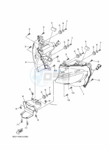 YZF320-A (B2X4) drawing HEADLIGHT