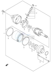 LT-F250 (E24) drawing STARTING MOTOR (MODEL Y)